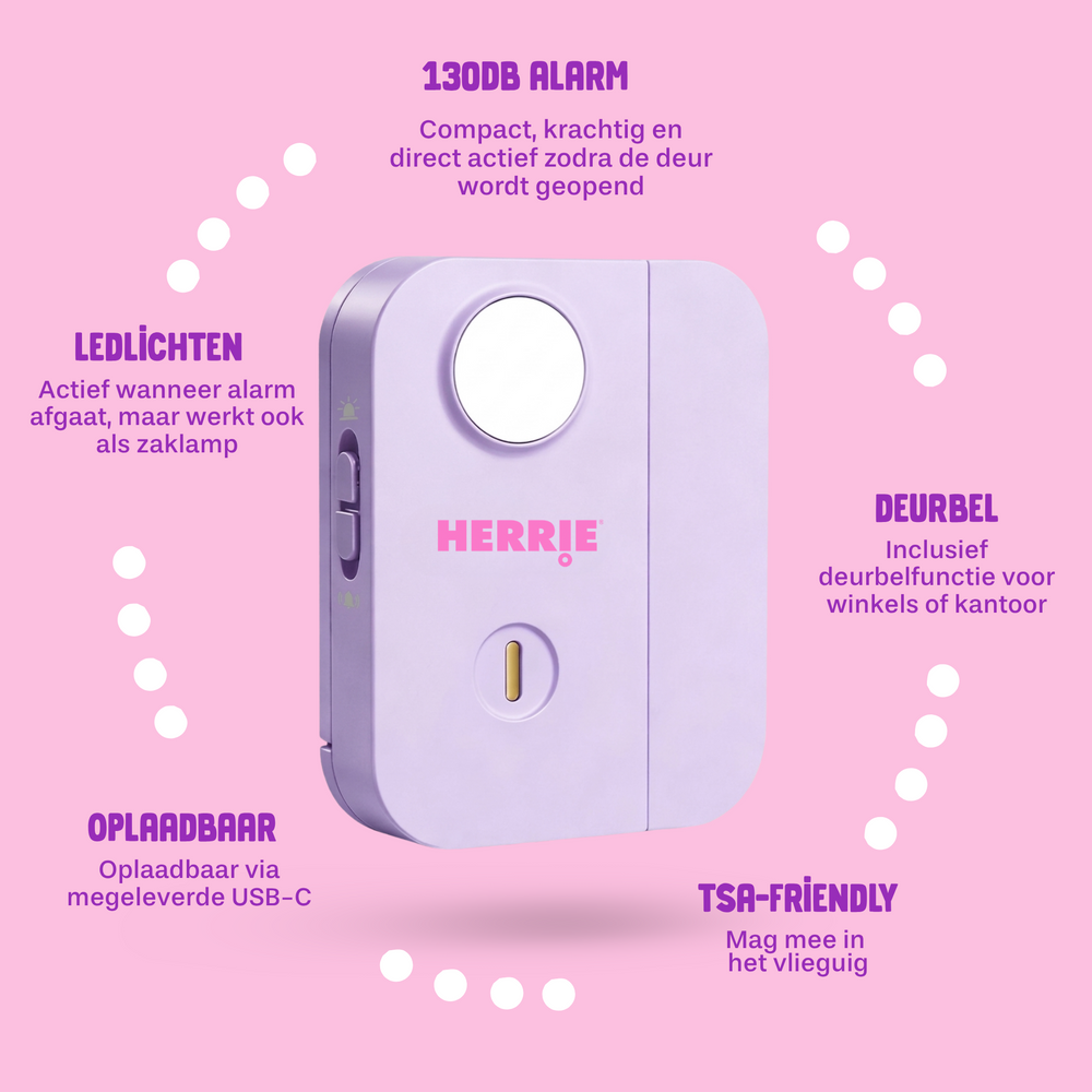 HERRIE Deuralarm - Lila