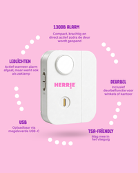 HERRIE Deuralarm - Wit